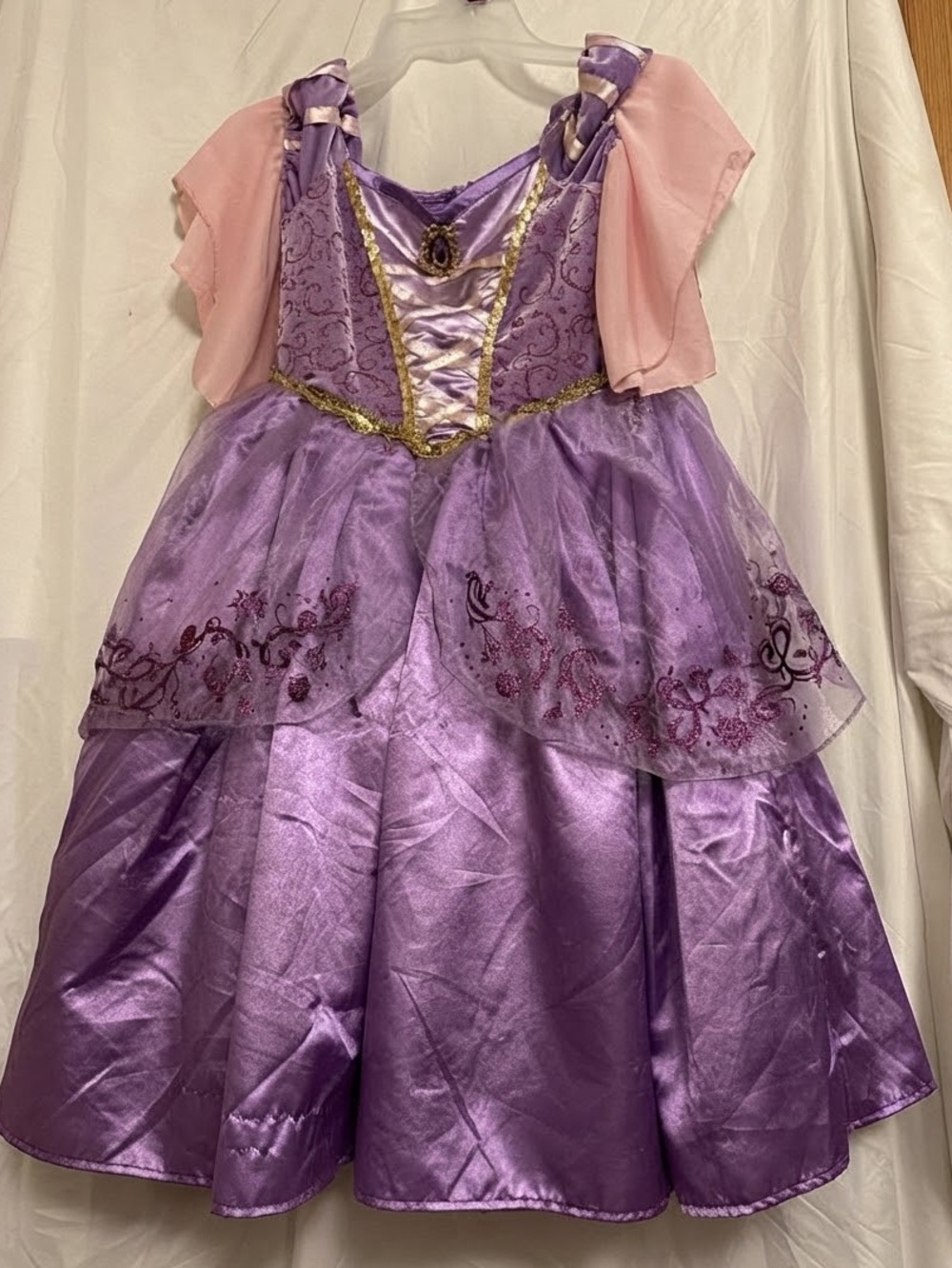 Girls costume - size 4-6x - Disney princess gown - Rapunzel Halloween costume